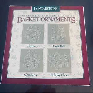 Longaberger Christmas Collection Pewter Ornaments